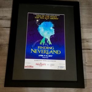 DISNEY FRAMED/MATTED BROADWAY PLAY POSTER SIGNED BY CAST 21 X 27